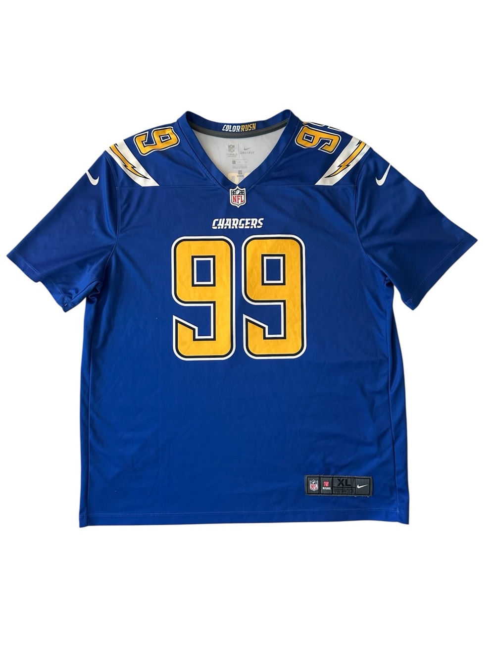 Nike NFL Los Angeles Chargers Joey Bosa Color Rush Jersey size XL